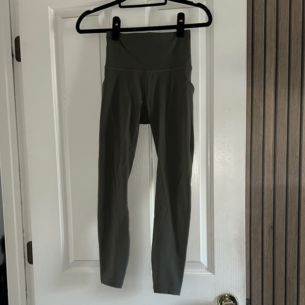 Lululemon High-Waisted Olive Leggings